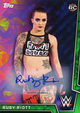 2018 Topps WWE Ruby Riott Authentic Autograph #066/150