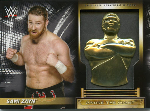 2018 Topps WWE Sami Zayn Battle Royal Commemorative Trophy