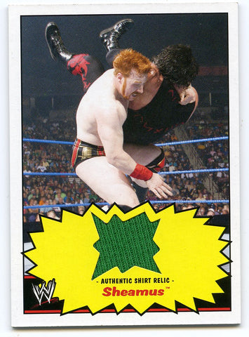 2012 TOPPS WWE HERITAGE SHEAMUS AUTHENTIC RELIC CARD