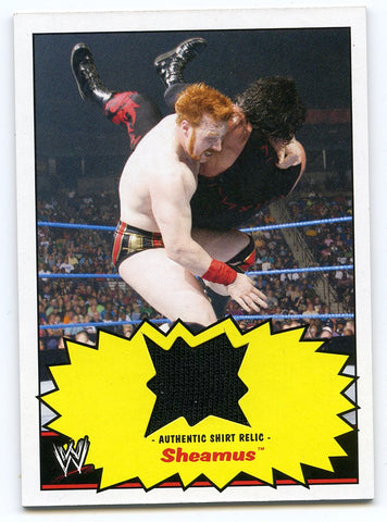 2012 TOPPS WWE HERITAGE SHEAMUS AUTHENTIC RELIC CARD