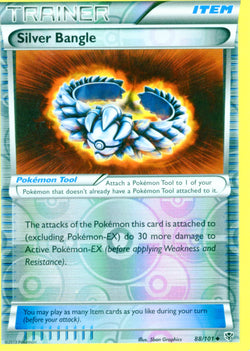 Pokemon Foil Silver Bangle Trainer