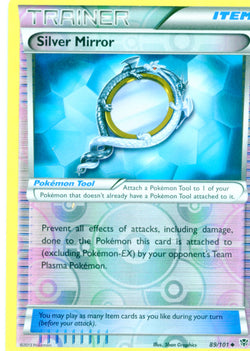 Pokemon Foil Silver Mirror Trainer