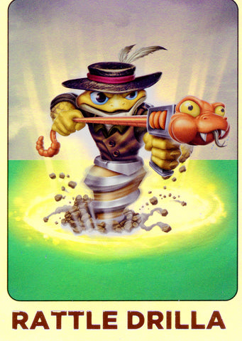 2013 Topps Skylanders Swap Force Holofoil Rattle Drilla