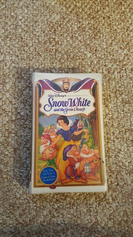 WALT DISNEY MASTERPIECE COLLECTION SNOW WHITE AND THE SEVEN DWARFS VHS