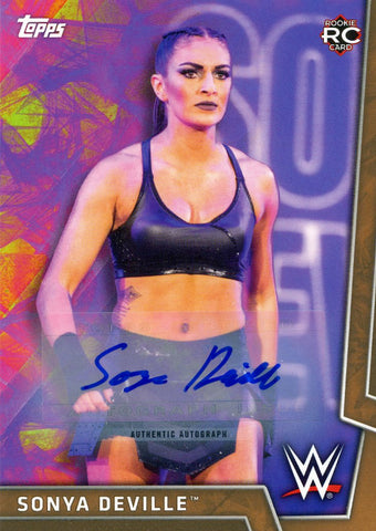 2018 Topps WWE Sonya Deville Authentic Autograph #10/75