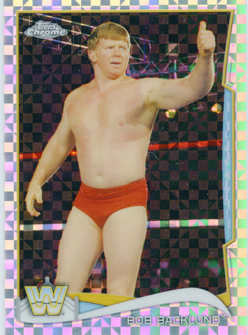 2014 Topps Chrome WWE Bob Backlund Xfractor Parallel Card #98