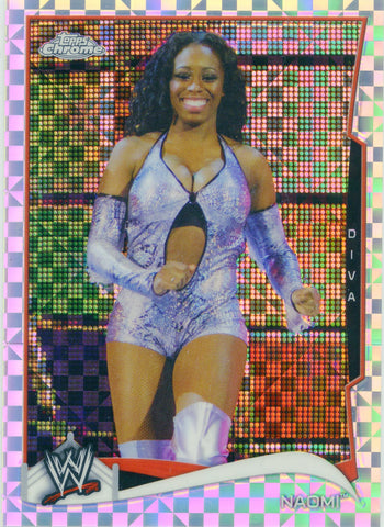 2014 Topps Chrome WWE Naomi Xfractor Parallel Card #34
