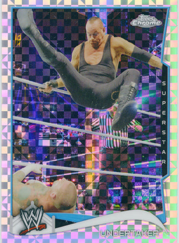 2014 Topps Chrome WWE The Undertaker Xfractor Parallel Card #92