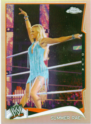 2014 Topps Chrome Refractor Summer Rae #48