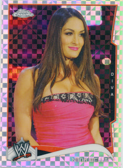 2014 Topps Chrome WWE Nikki Bella Xfractor Parallel Card #35