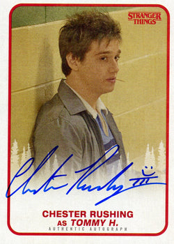 2018 Topps Stranger Things Chester Rushing as Tommy H Authentic Autograph