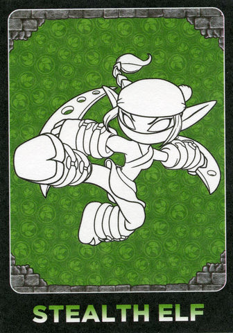 2013 Topps Skylanders Swap Force Color Me In Stealth Elf