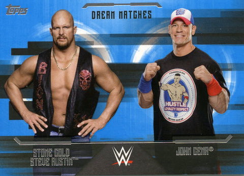 2017 Topps WWE Undisputed Base John Cena Vs. Stone Cold Steve Austin