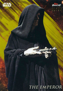2018 Topps Finest Star Wars Gold Refractor The Emperor