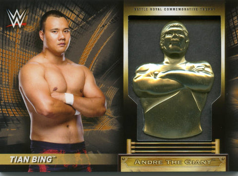 2018 Topps WWE Tian Bing Battle Royal Commemorative Trophy