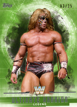 2017 Topps WWE Undisputed Green Ultimate Warrior