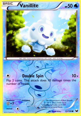 Pokemon Foil Vanillite