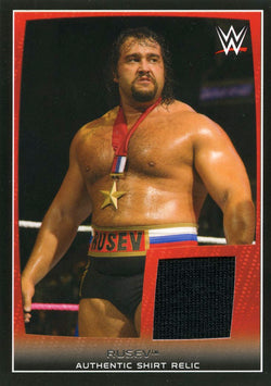 2015 Topps WWE Rusev Authentic Shirt Relic