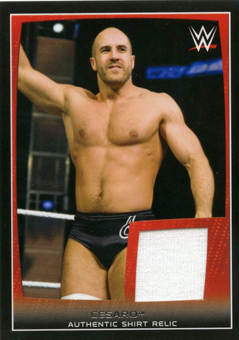 2015 Topps WWE Cesaro Authentic Shirt Relic