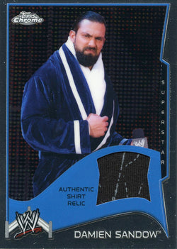 2014 Topps WWE Chrome Damien Sandow Authentic Shirt Relic