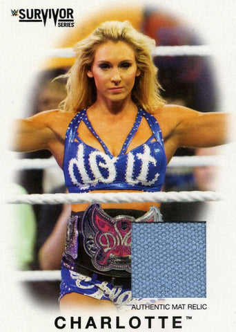2016 Topps WWE Charlotte Survivor Series 2015 Authentic Mat Relic #094/199