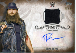 2015 Topps WWE Undisputed Bray Wyatt Authentic Autograph & Authentic Shirt Relic #29/99