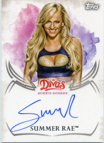 2015 Topps WWE Undisputed Summer Rae Authentic Autograph