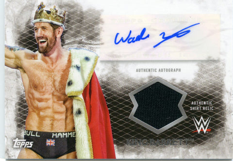 2015 Topps WWE Undisputed King Barrett Authentic Autograph & Authentic Shirt Relic