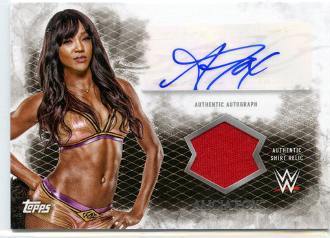 2015 Topps WWE Undisputed Alicia Fox Authentic Autograph & Authentic Shirt Relic
