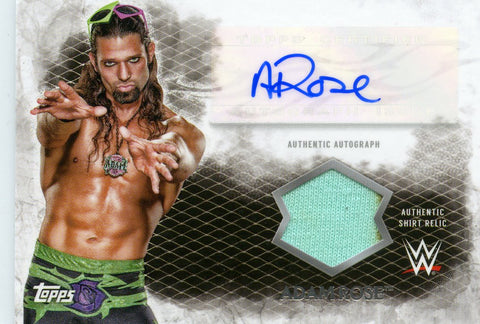 2015 Topps WWE Undisputed Adam Rose Authentic Autograph & Authentic Shirt Relic