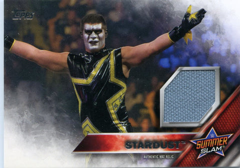 2016 Topps WWE Stardust Summerslam 2015 Authentic Mat Relic #153/199