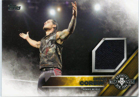 2016 Topps WWE NXT Baron Corbin NXT Takeover: Brooklyn Authentic Mat Relic #072/199