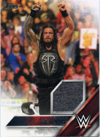 2016 Topps WWE Roman Reigns Authentic Shirt Relic #108/299