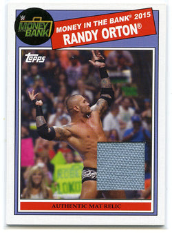 2015 Topps WWE Money In the Bank 2015 Randy Orton Authentic Mat Relic