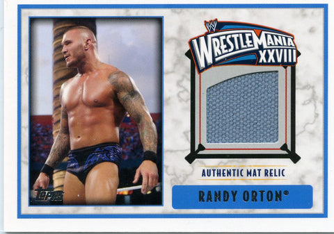 2012 Topps WWE Randy Orton Wrestlemania XXVIII Authentic Mat Relic
