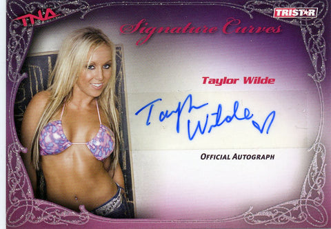 2009 TriStar TNA Signature Curves Taylor Wilde Official Autograph