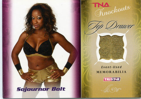 2009 TriStar TNA Knockouts Top Drawer Sojournor Bolt Event-Used Memorabilia #143/175