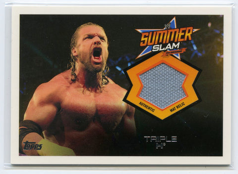 2013 Topps WWE Triple H Summerslam Authentic Mat Relic