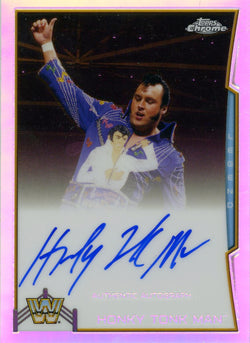 2014 Topps Chrome WWE Honky Tonk Man Authentic Autograph Refractor #30/50