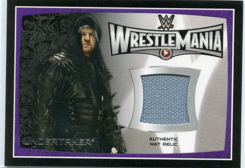 2015 Topps WWE Undertaker Wrestlemania 31 Authentic Mat Relic