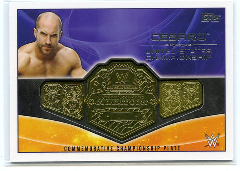 2015 Topps WWE Cesaro United States Championship Commemorative Plate