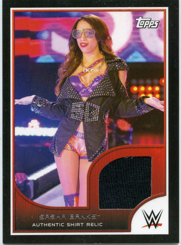 2016 Topps WWE Sasha Banks Authentic Shirt Relic #244/350