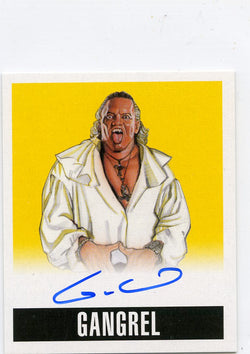 2014 Leaf Originals Wrestling Gangrel Authentic Autograph #60/99