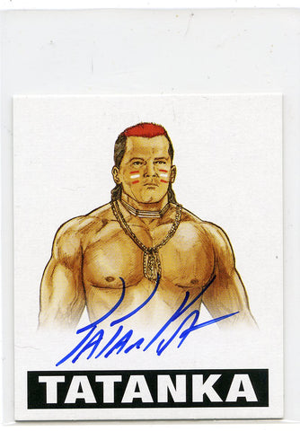2014 Leaf Originals Wrestling Tatanka Authentic Autograph