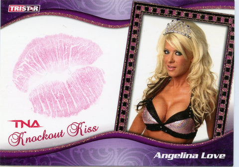 2009 TriStar TNA Knockout Kiss Angelina Love Authentic Kiss #51/75