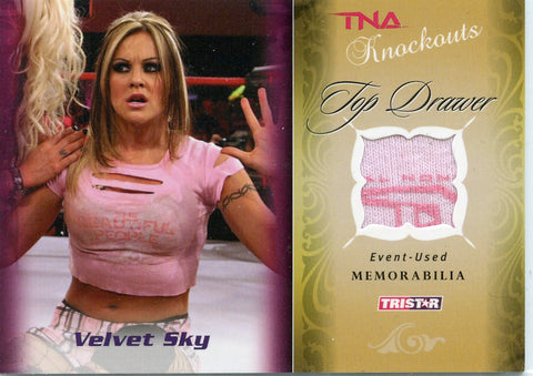 2009 TriStar TNA Knockouts Top Drawer Velvet Sky Event-Used Memorabilia #057/175