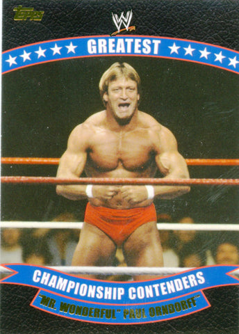 2014 Topps WWE Greatest Championship Contenders "Mr. Wonderful" Paul Orndorff #6