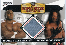 2006 Topps WWE Heritage Ringside Relics Bobby Lashley King Booker Event-Used Mat
