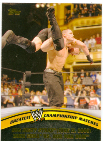 2014 Topps WWE Greatest Championship Matches John Cena Vs. Rob Van Dam