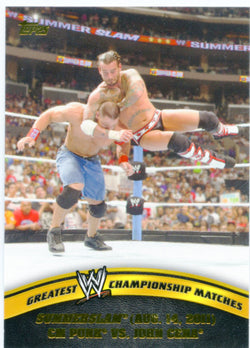 2014 Topps WWE Greatest Championship Matches CM Punk Vs. John Cena